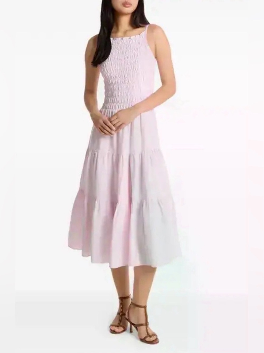 MICHAEL KORS
Smocked Tiered Dress - Pink